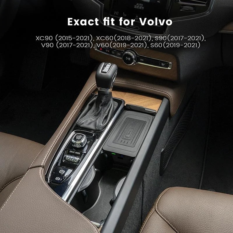 10W Wireless Charger For Volvo S60 2019-2021 - Qi Standard Quick Charging-1915197488575418371