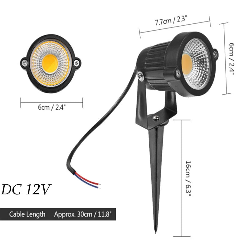 10X 12V LED waterproof Outdoor Garden Spotlights landscape