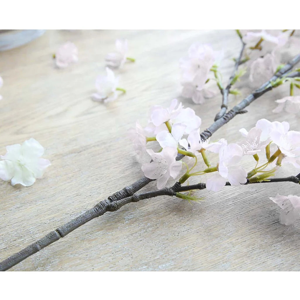 10X Artificial Silk Flower Fake Cherry Blossom Bouquet Table Decor White - Premium
