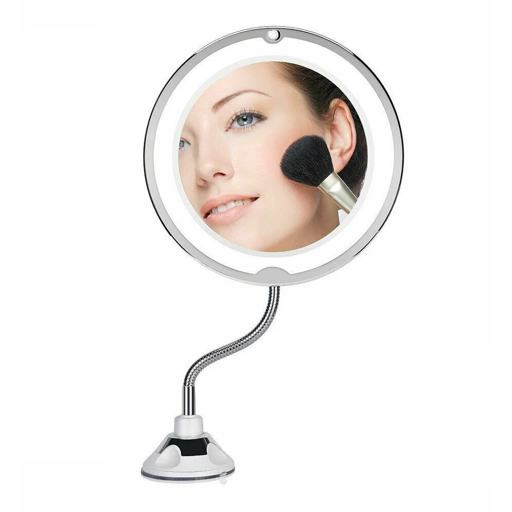 10X LED Magnifying Makeup Mirror 360° Rotation - Health &