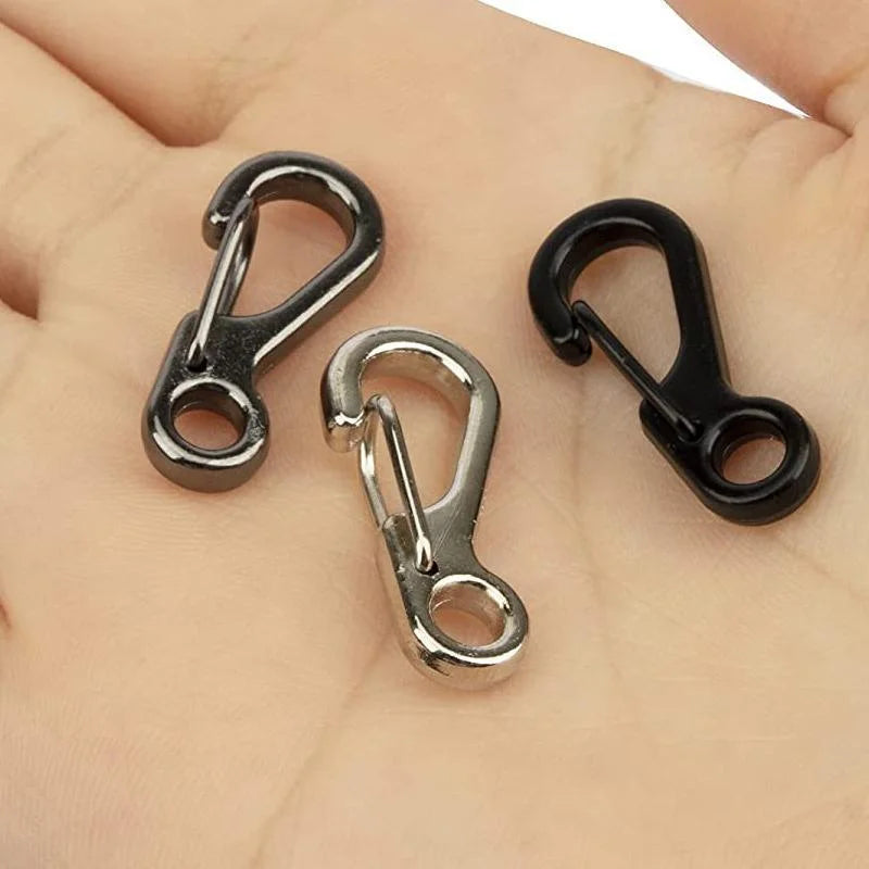 10X Mini Alloy Carabiner Keychain Durable Snap Spring Clip