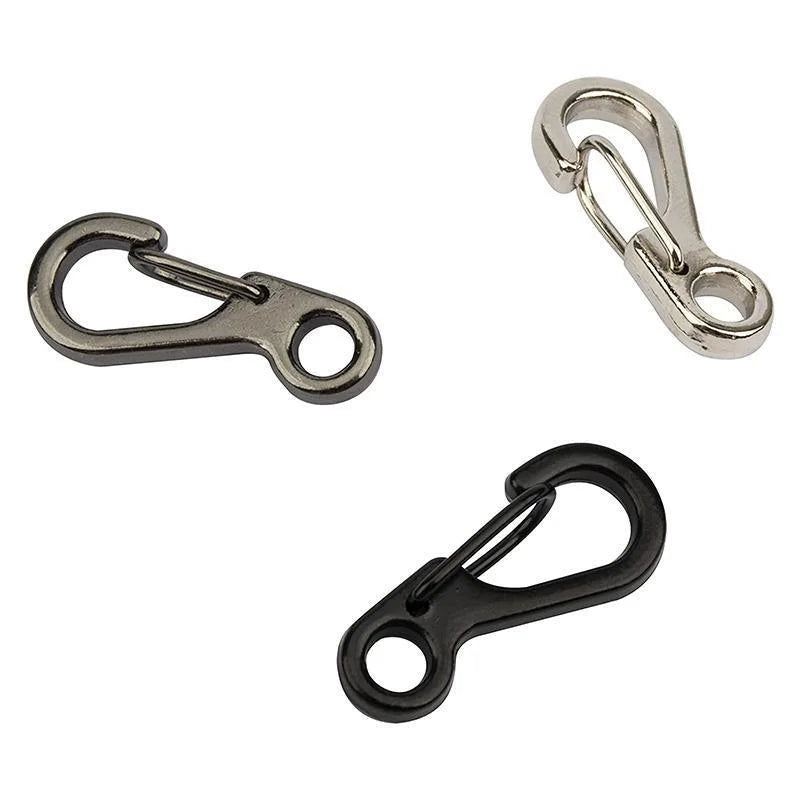 10X Mini Alloy Carabiner Keychain Durable Snap Spring Clip