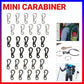 10X Mini Alloy Carabiner Keychain Durable Snap Spring Clip