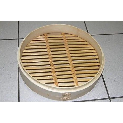 11 Inch Brand New Bamboo Steamer Set - 2 Steamer Baskets