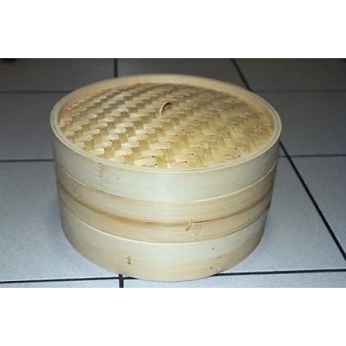 11 Inch Brand New Bamboo Steamer Set - 2 Steamer Baskets