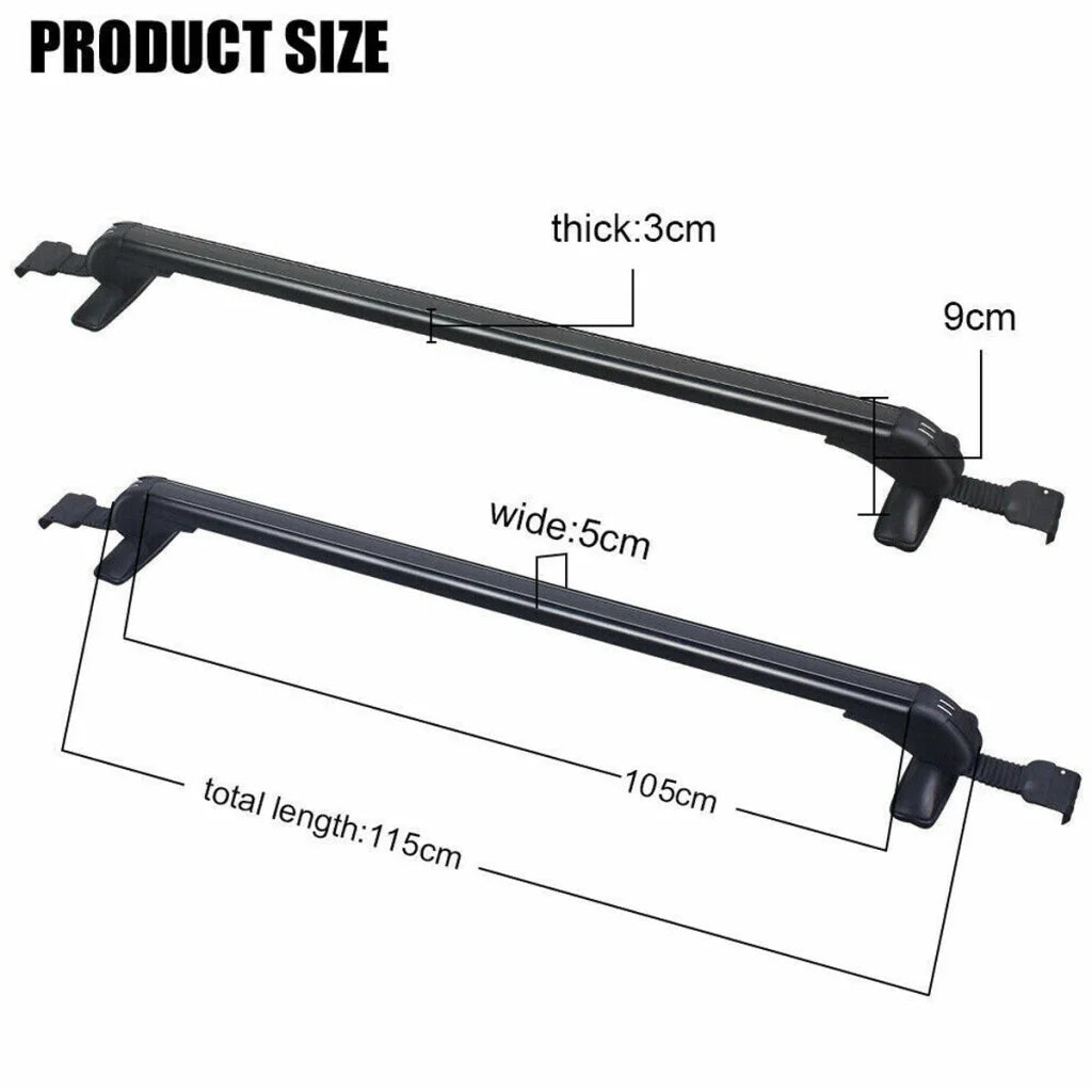 115cm Universal Car Roof Racks Carrier Adjustable Cross
