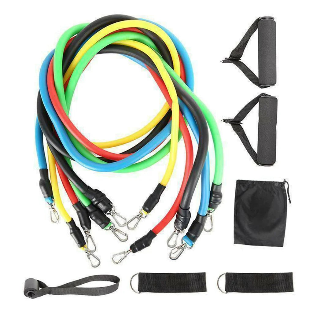 Pull rope belt with assembled layout and visible hardware
