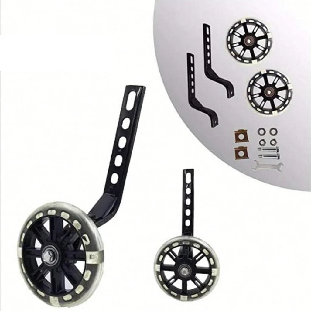 12–20 Inch Bike Training Wheels Flashing PVC Silent