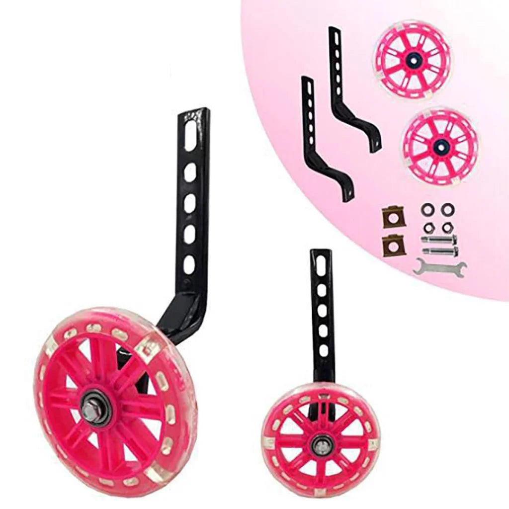 12–20 Inch Bike Training Wheels Flashing PVC Silent