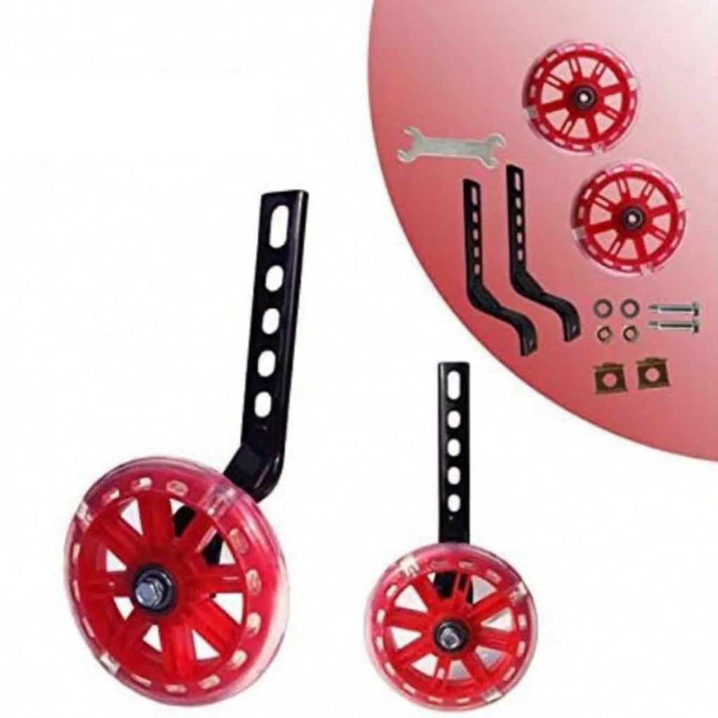12–20 Inch Bike Training Wheels Flashing PVC Silent