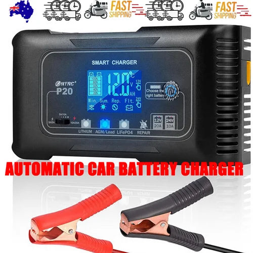 12/24V Automatic Car Battery Charger For Lithium Lifepo4
