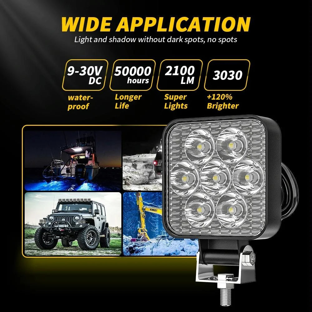 12 - 30V 12W 6000K 2.5 Inch Car Led Engineering Auxiliary