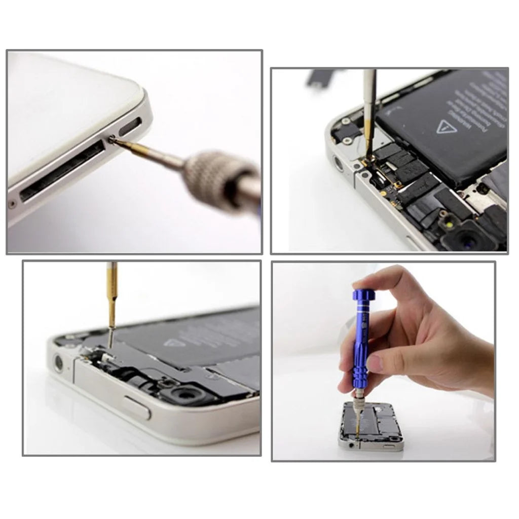 12.5Cm 3-In-1 Precision Metal Screwdriver With Pentagonal Tip-1915198382427738115
