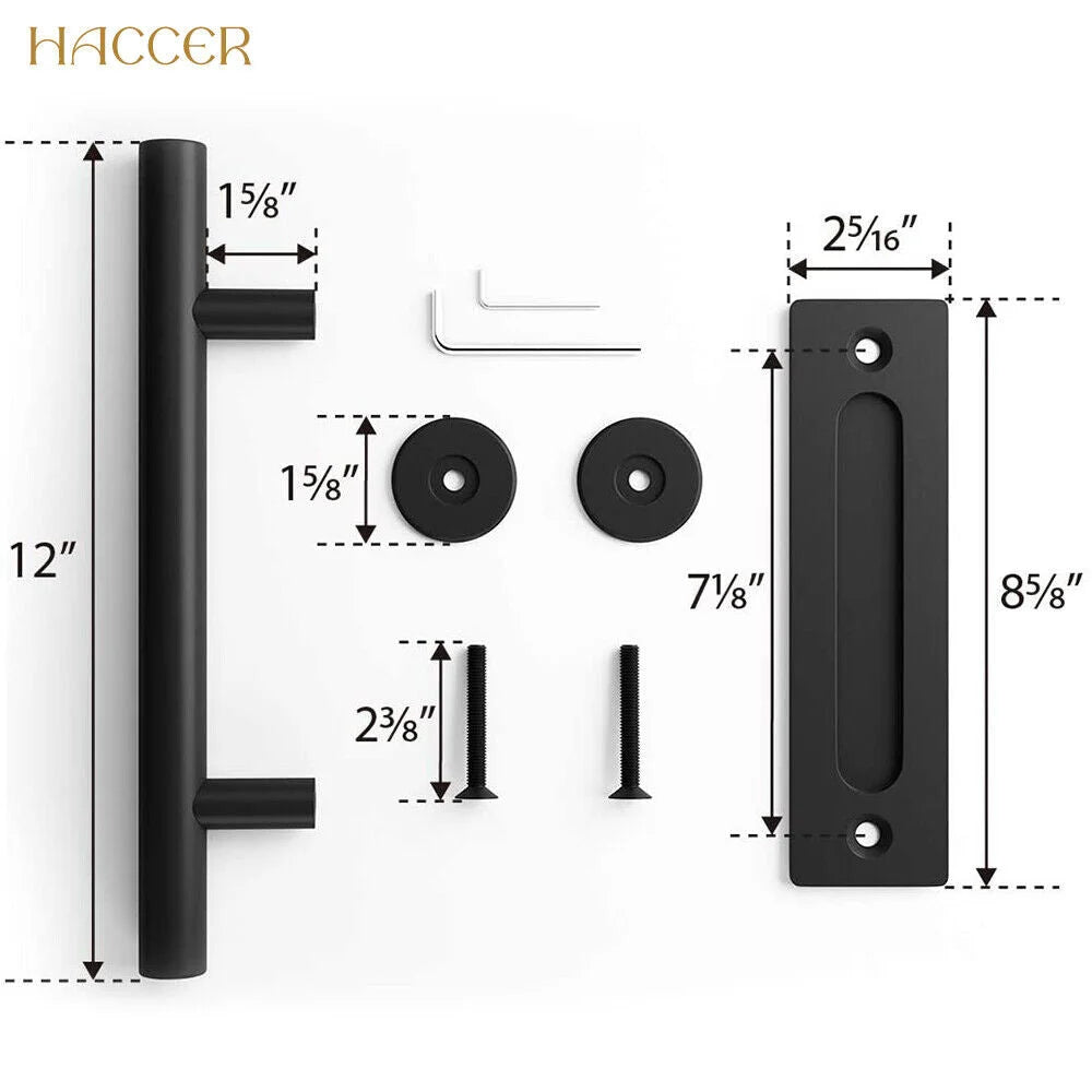 12’’ Barn Door Handle Sliding Flush Pull Wood Door Gate