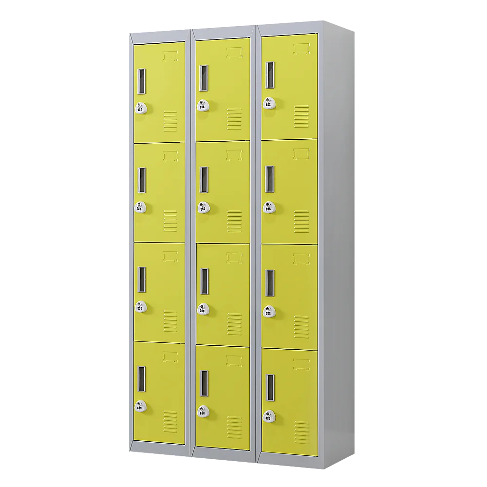 12-Door Locker for Office Gym Shed School Home Storage