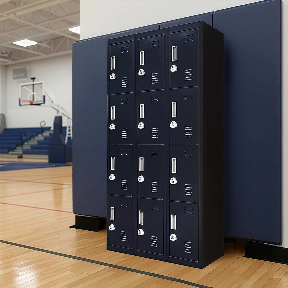12-Door Locker for Office Gym Shed School Home Storage