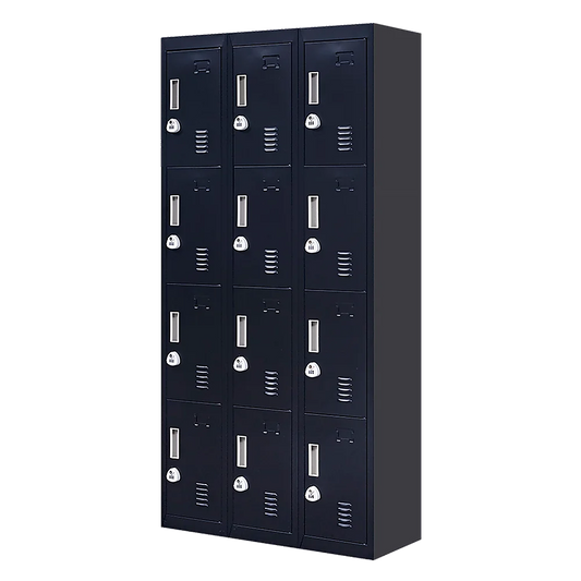 12-Door Locker for Office Gym Shed School Home Storage