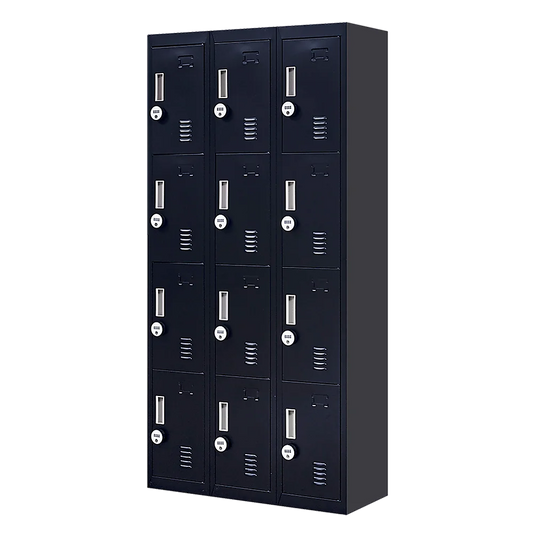 12-Door Locker for Office Gym Shed School Home Storage
