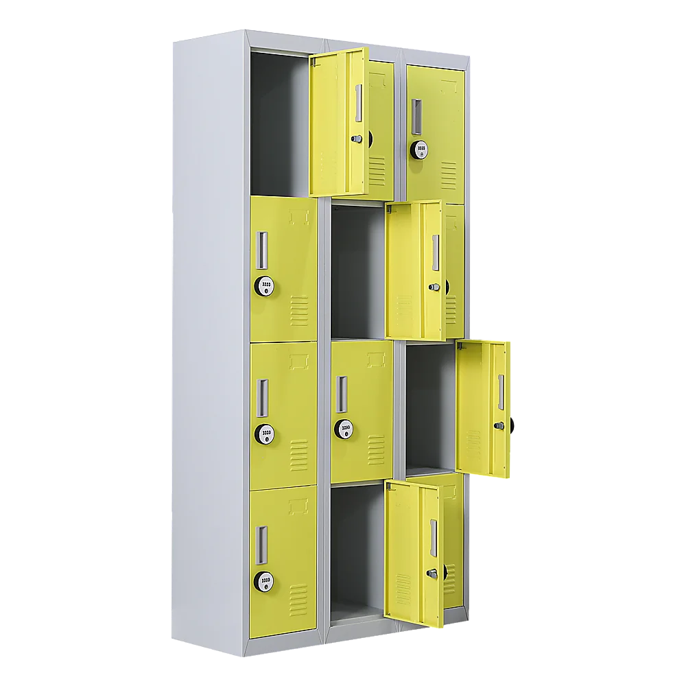 12-Door Locker for Office Gym Shed School Home Storage