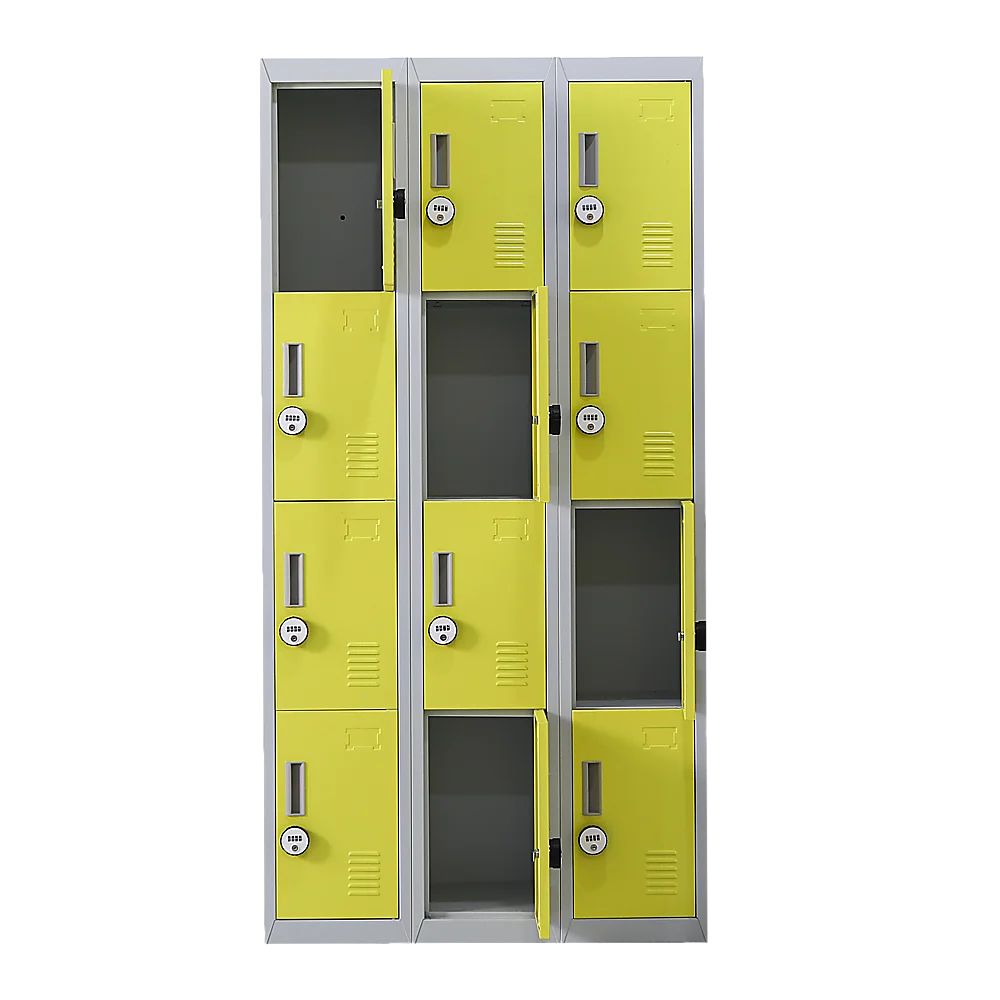 12-Door Locker for Office Gym Shed School Home Storage