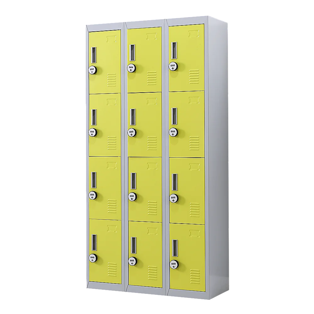 12-Door Locker for Office Gym Shed School Home Storage