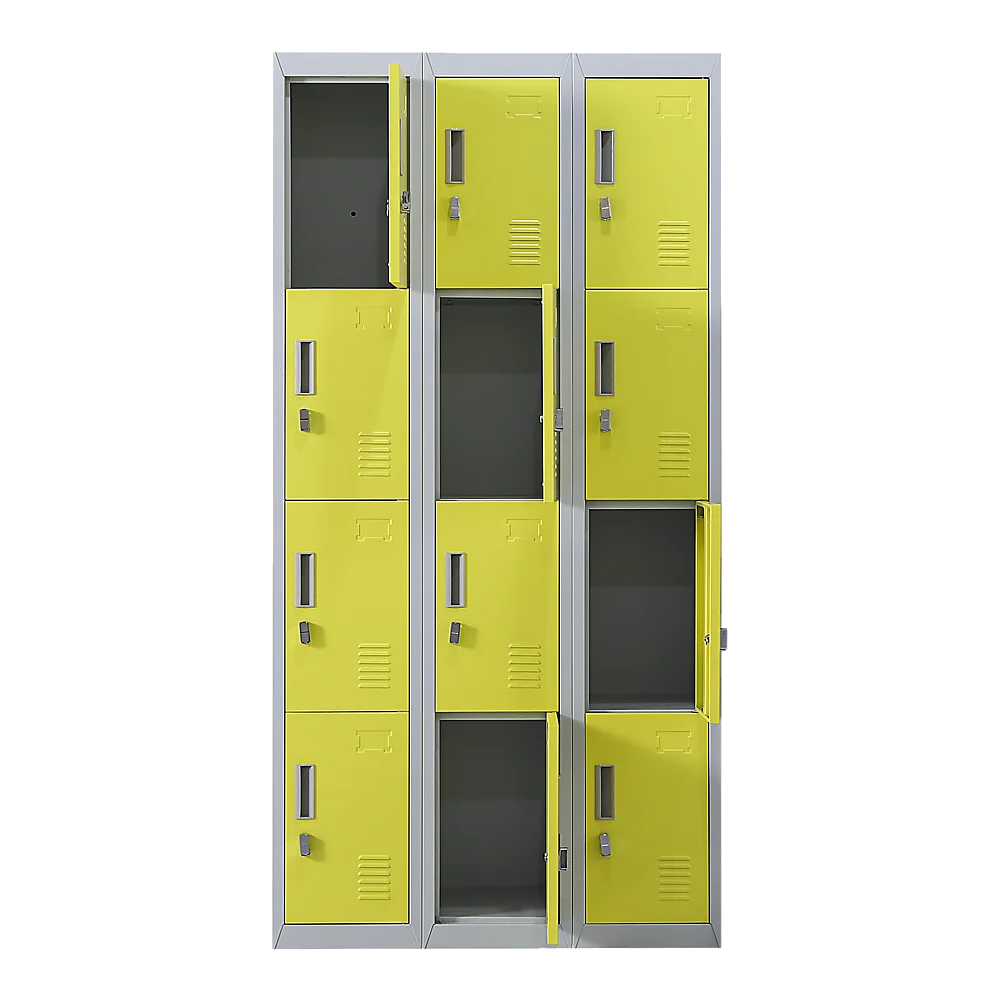 12-Door Locker for Office Gym Shed School Home Storage