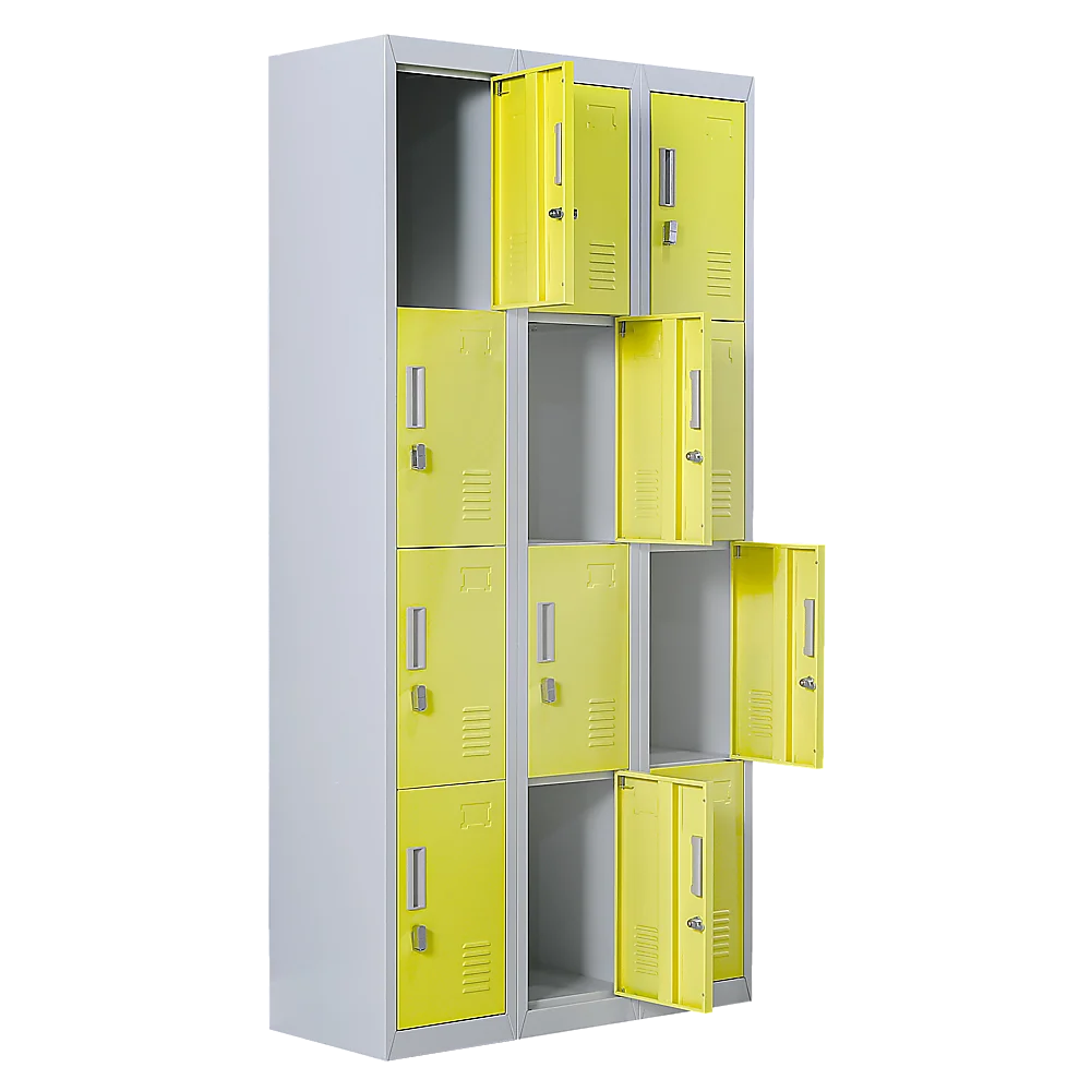 12-Door Locker for Office Gym Shed School Home Storage