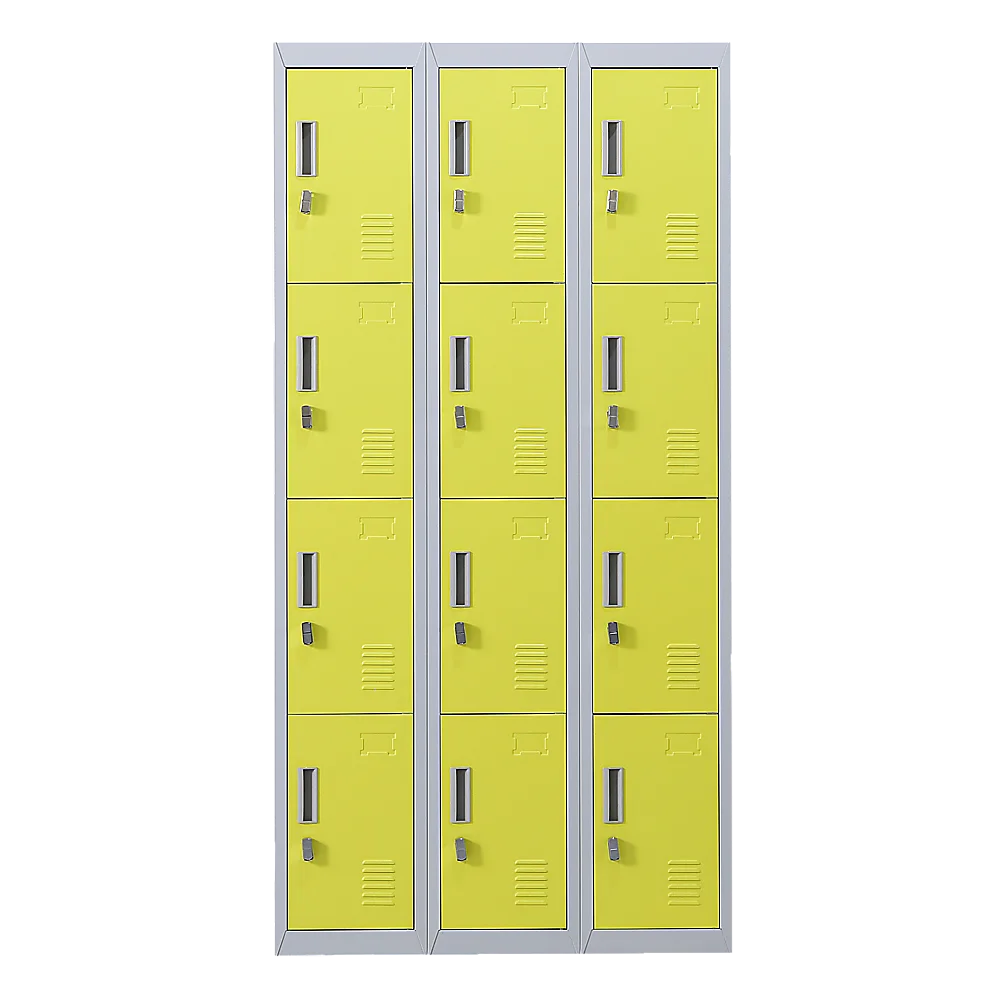 12-Door Locker for Office Gym Shed School Home Storage