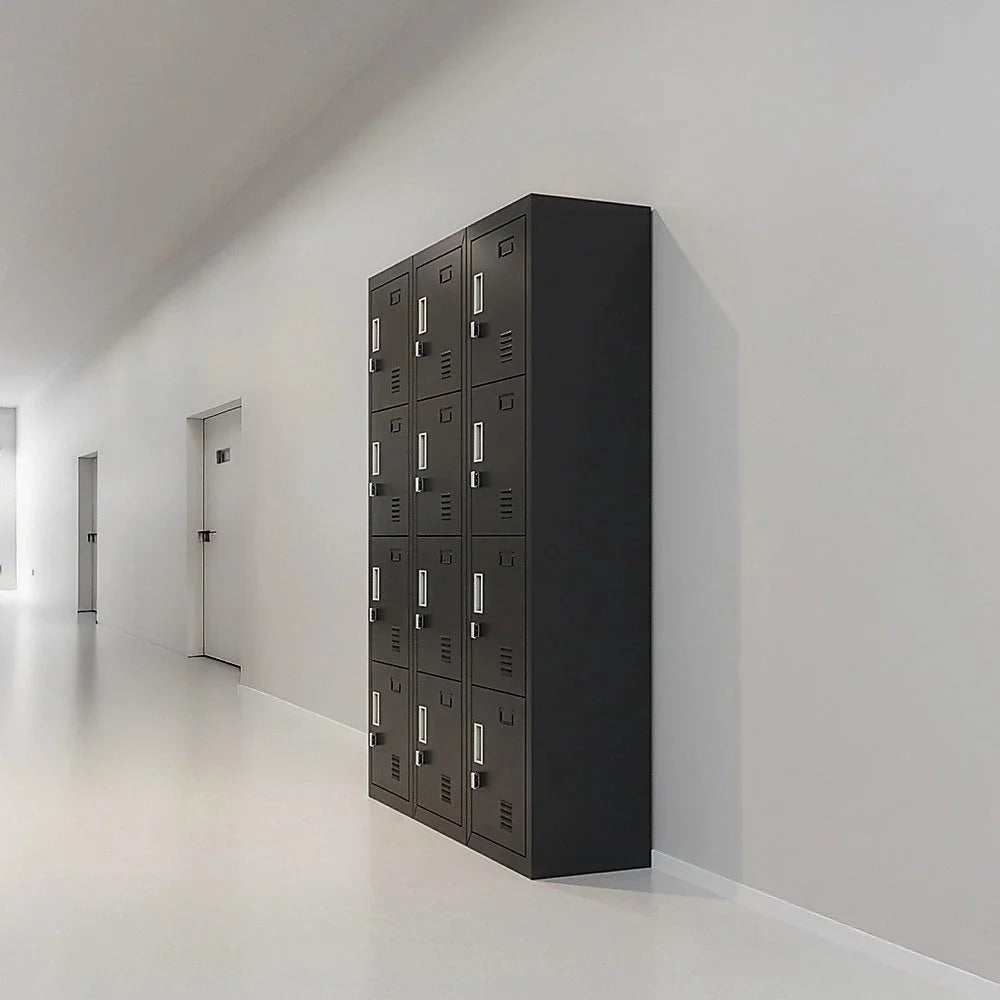 12-Door Locker for Office Gym Shed School Home Storage