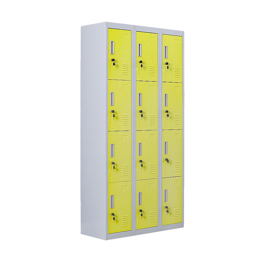 12-Door Locker for Office Gym Shed School Home Storage
