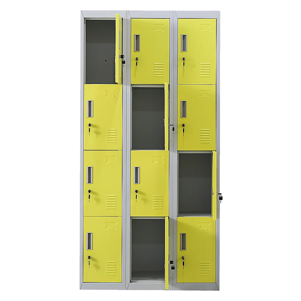 12-Door Locker for Office Gym Shed School Home Storage