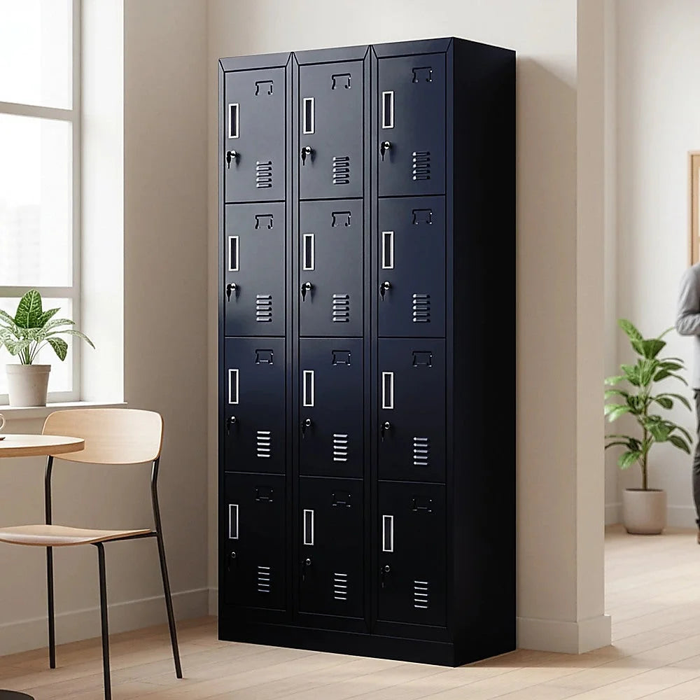 12-door key lock storage locker