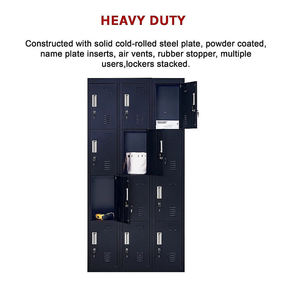 12-door key lock storage locker