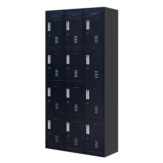 12-Door Locker for Office Gym Shed School Home Storage