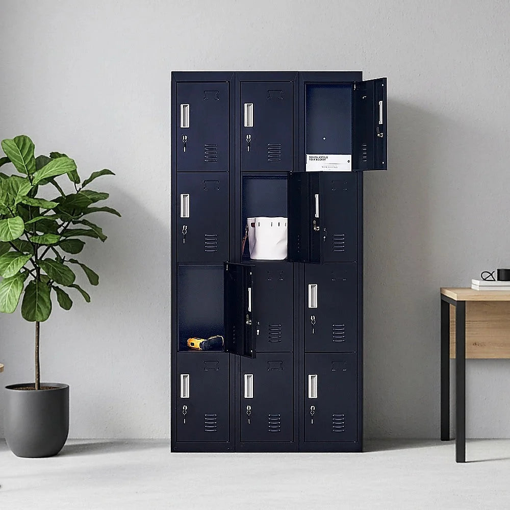 12-door key lock storage locker