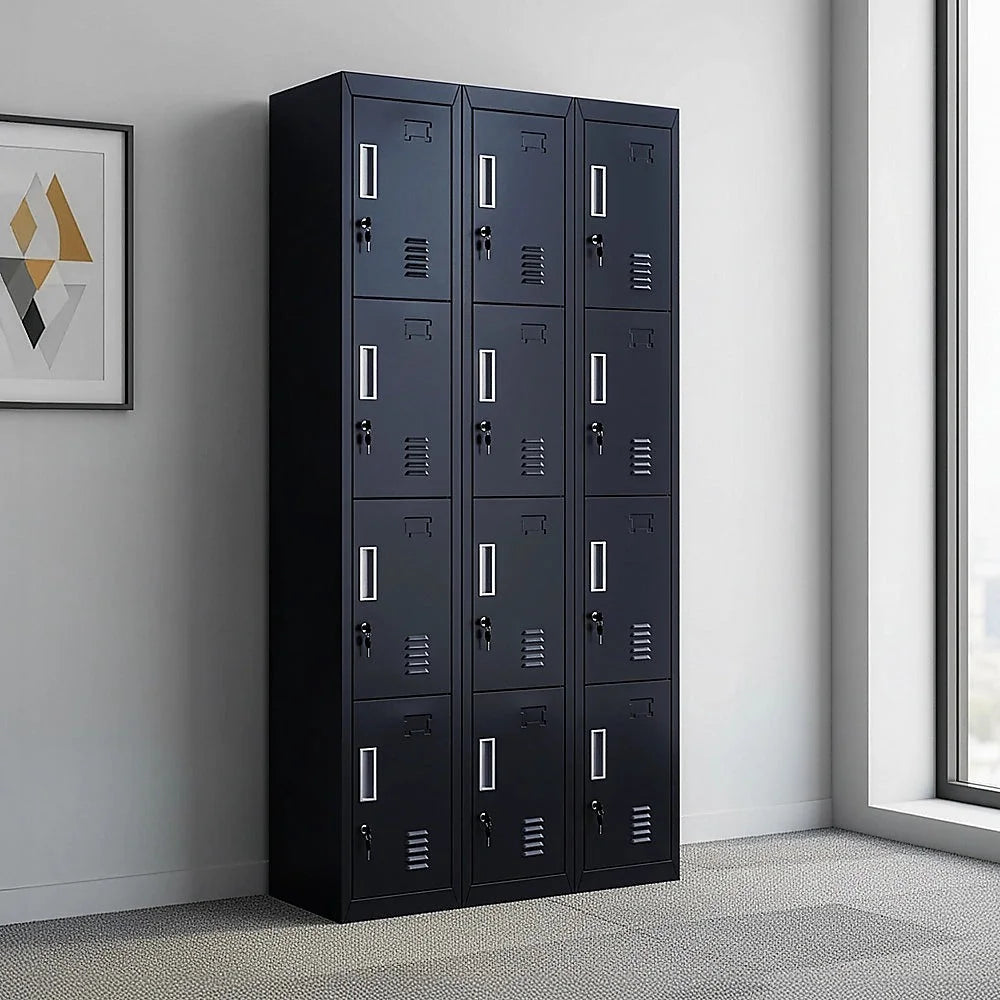 12-door key lock storage locker