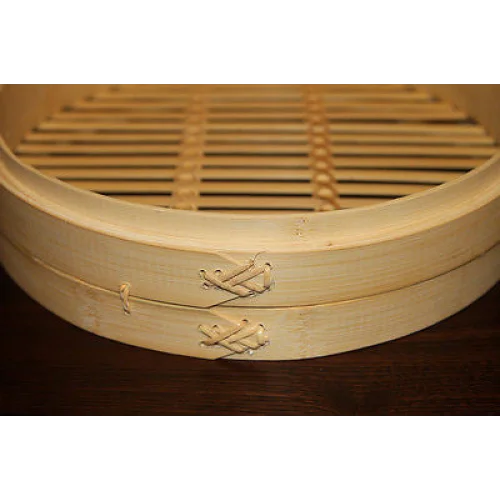 12 Inch Brand New Bamboo Steamer Set-2 Steamer Baskets