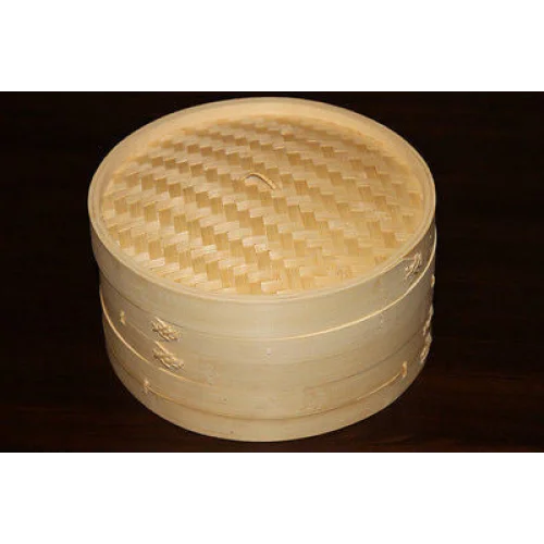 12 Inch Brand New Bamboo Steamer Set-2 Steamer Baskets