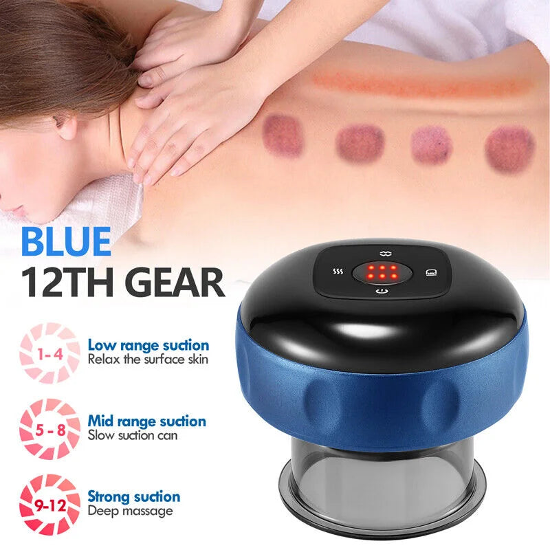 12 levels Electric Cupping Therapy Smart Scraping Massager