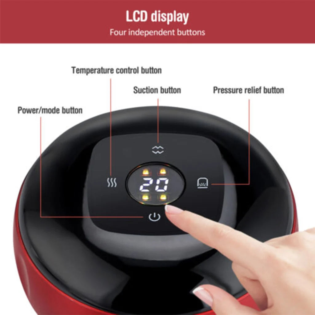 12 levels Electric Cupping Therapy Smart Scraping Massager
