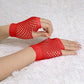12 Pair Fishnet Gloves Fingerless Wrist Length 70s 80s