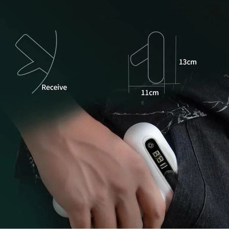 12-Speed Rechargeable Mini Massage Gun With Lcd Touch