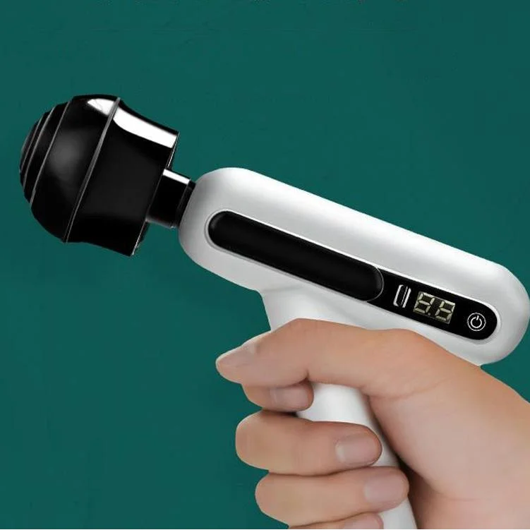 12-Speed Rechargeable Mini Massage Gun With Lcd Touch