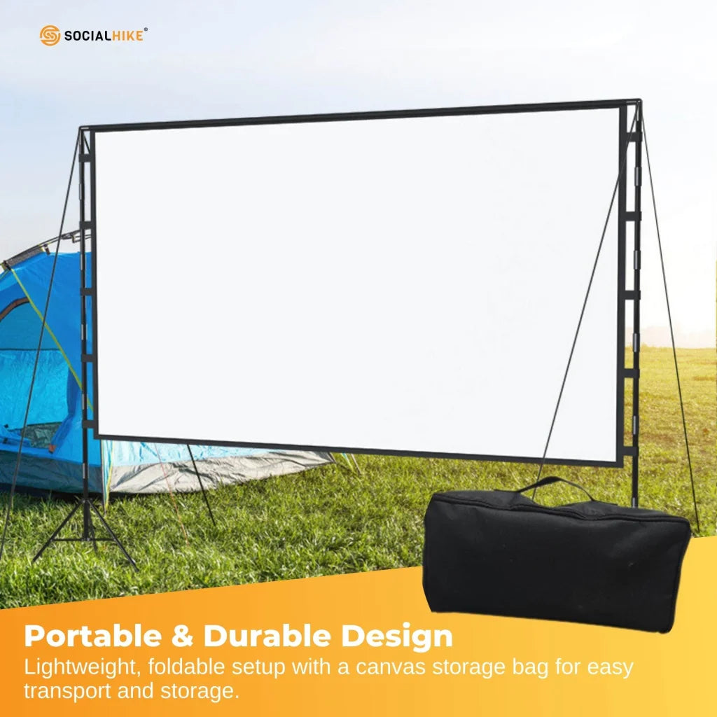 120” Portable Movie Projector Screen - Outdoor Indoor 16:9