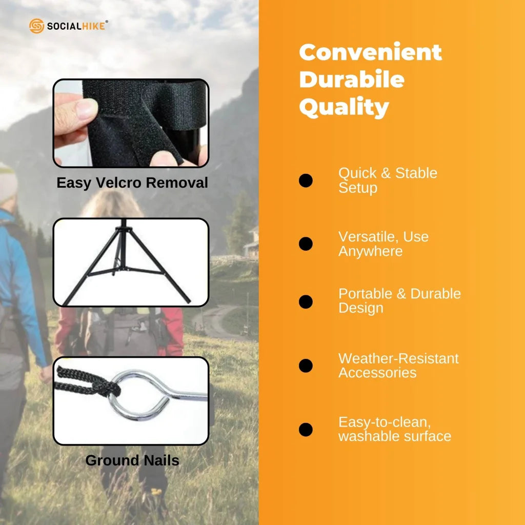 120” Portable Movie Projector Screen - Outdoor Indoor 16:9