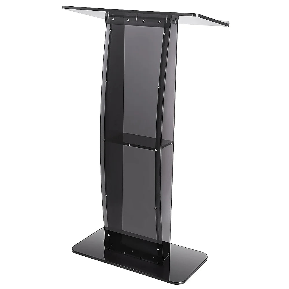 120cm Acrylic Podium Stand Black - Furniture > Office >