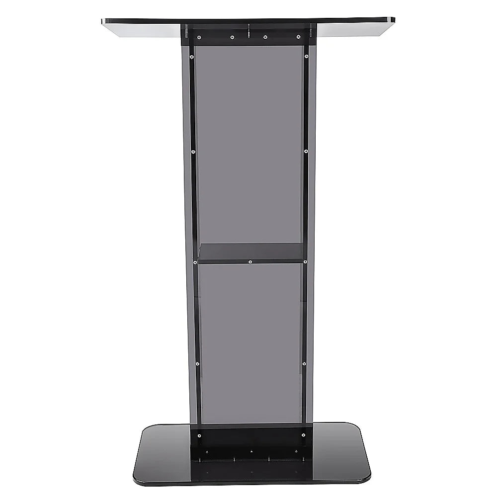 120cm Acrylic Podium Stand Black - Furniture > Office >