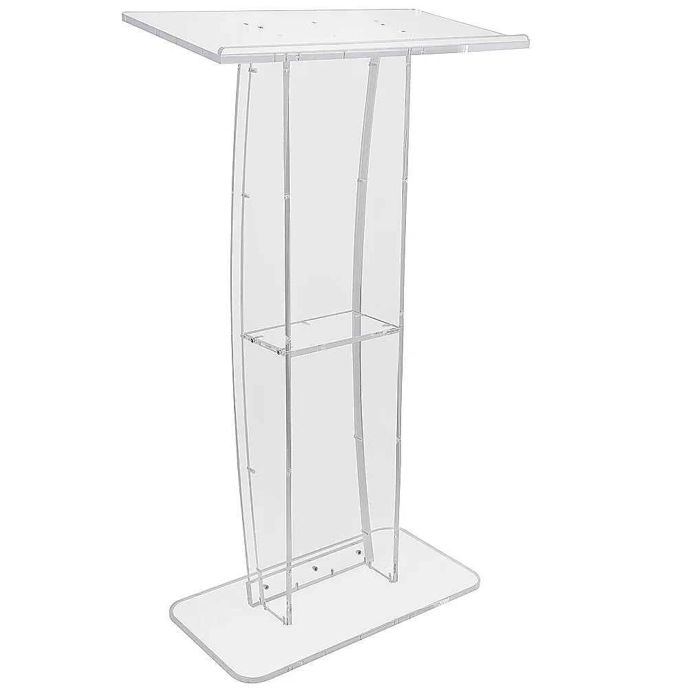 120cm Acrylic Podium Stand Transparent - Furniture > Office