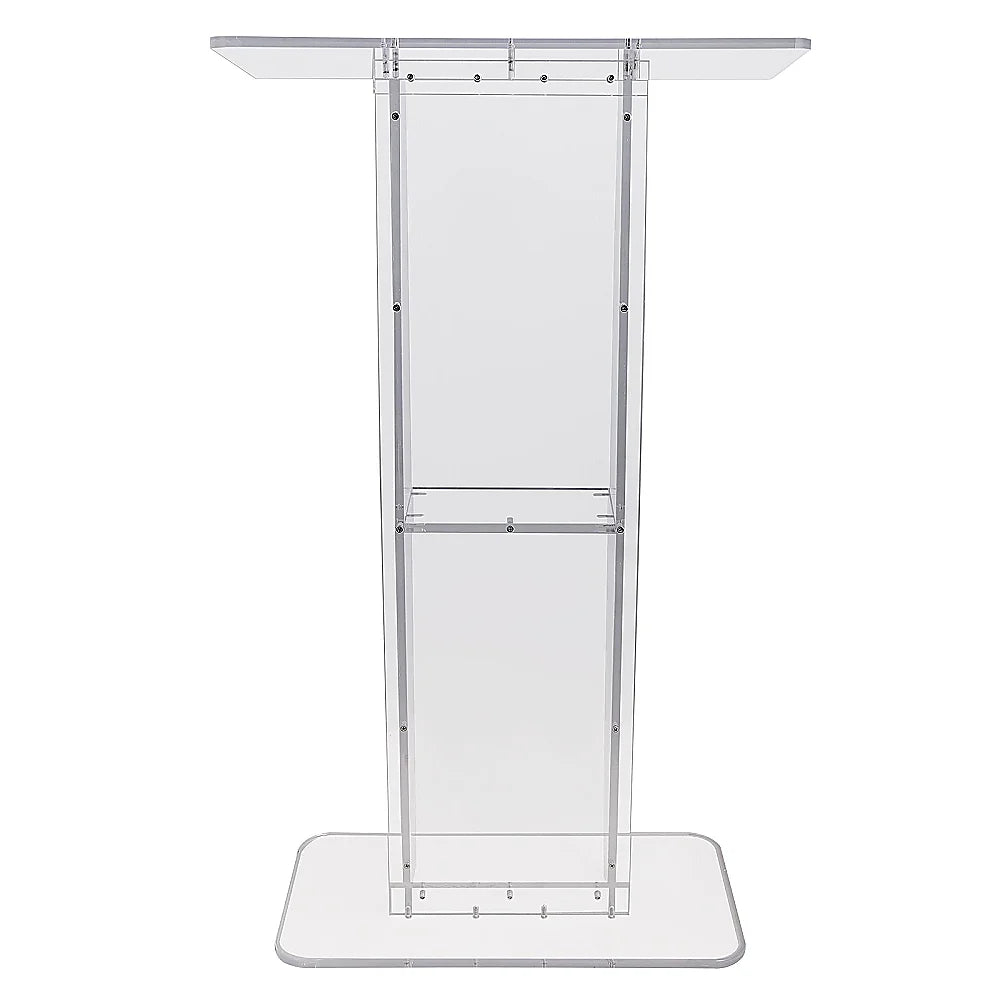 120cm Acrylic Podium Stand Transparent - Furniture > Office