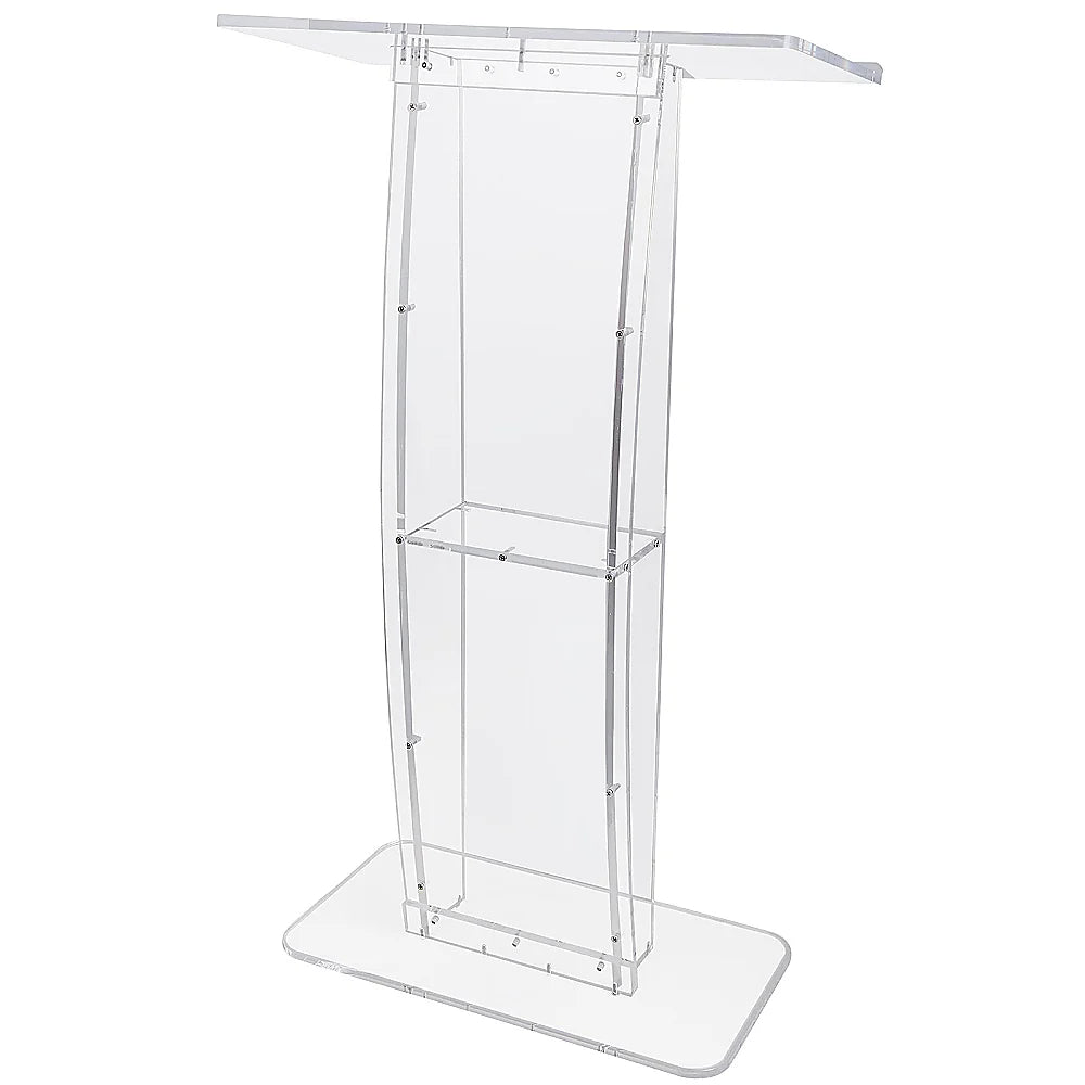 120cm Acrylic Podium Stand Transparent - Furniture > Office